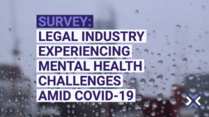 Survey: Legal Industry Experiencing Mental Health Challenges Amid COVID-19